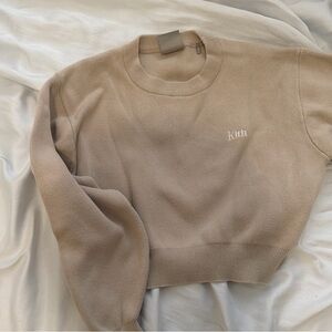 Kith Beige Ribbed Crewneck